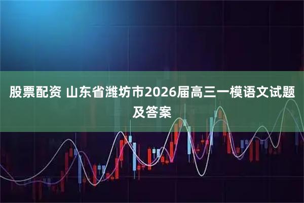 股票配资 山东省潍坊市2026届高三一模语文试题及答案